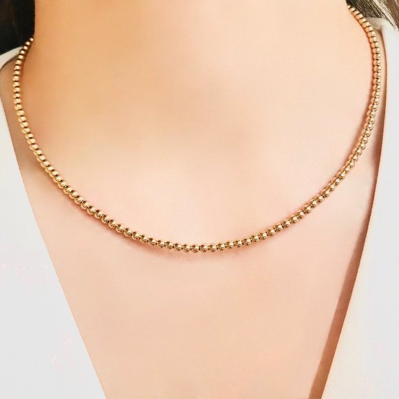 14K Gold-filled Ball necklace - Picture 2 of 3